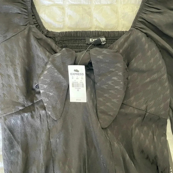 Express black satin bodysuit - Picture 6 of 12